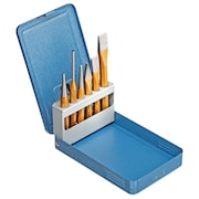 GEDORE Chisel And Punch Set, 6 pcs, In Metal Case 106 D